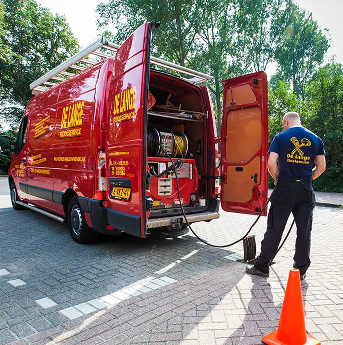 riolering verstopt de lange rioolservice