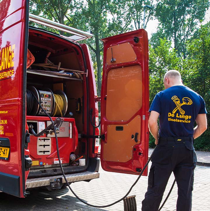 rioolinspecteur de lange rioolservice