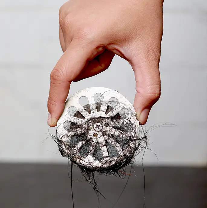 verstopte afvoer de lange rioolservice