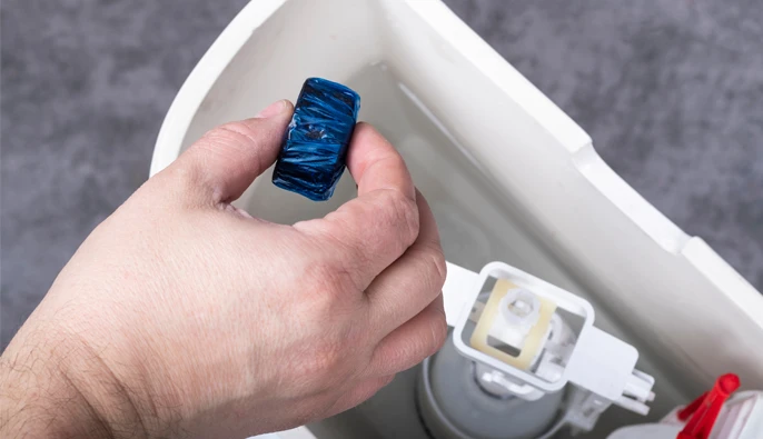 Verstopte sanibroyeur overzicht foto